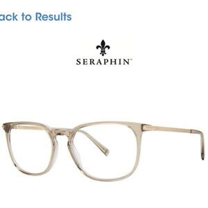Seraphine Women's Transparent Beige Acetate Eyeglasses